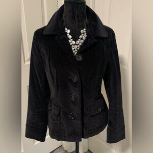 Talbots Velvety Black Blazer/Jacket